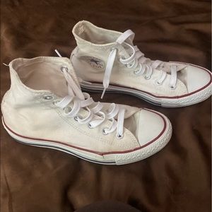White high top converse chucks womens 7